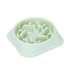 Slow Feed Dog & Cat Bowl, Green, Anti-Choke, Large