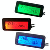 Car Inside and Outside Backlit Mini Digital Thermometer(Green)