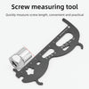 CYCLINGBOX Mountain Bicycle Chain Wear Measuring Ruler Measuring Chain Ruler Inspection Tool(Black)