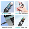 TOTU CB-7-L 15W USB to 8 Pin Digital Display Fast Charging Silicone Cable, Length: 1m(Orange)