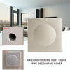 Square Air Conditioning Hole Decoration Cover Wall Hole Plug, Style: Split 5cm White