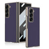 For Samsung Galaxy Z Fold6 Slim GKK Integrated Metal Paint Skin Feel Leather Full Coverage Phone Case(Purple)