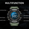 SMAEL 8082 Outdoor Waterproof Sports Multifunctional Luminous Timing Electronic Watch(Gold)