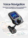 T43 Car Bluetooth Mp3 Multi-function Large Color Screen QC3.0 Bluetooth Car Charge Lossless Car Bluetooth Player