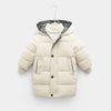 JT-1001 Children Thickened Windproof And Warm Cotton Clothes Coat, Size: 130(Beige)