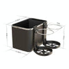 Car Paper Box Hanging Armrest Box Storage Box Cup Holder(Beige Double Cup)