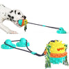 Suction Cup Dog Toy with Treat Ball & Rope (Lake Blue)