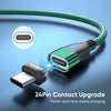 ENKAY 3 in 1 PD100W Type-C to Type-C / 8 Pin / Micro USB Magnetic Fast Charging Cable, Cable Length:1m(Black)