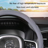 Silicone Non-slip Wear-resistant Steering Wheel Cover, Size: 37-42cm(Black)