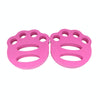 1pair Adult Children Swimming Hand Grip Floating Board Thickened Water Beater Board, Color: Meow Paw Rose Red