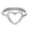 Fashion Heart Shaped Wedding Ring for Woman White(5)