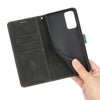For Samsung Galaxy S20 FE Grid Stitching Leather Phone Case with Lanyard(Black)