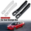 For Tesla Model 3 / Y 2pcs / Set Car Seat Gap Storage Box (Black)