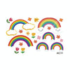 3 Packs Easter Egg Cartoon Glass Window Decoration Wall Sticker, Specification: Rainbow