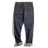 W1901121 Men Retro Straight Denim Red Ear Spring Autumn Jeans, Size: 33(Ravioli)
