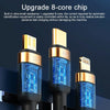 ROCK G18 Flash Charging Series 66W USB to 8 Pin + USB-C / Type-C + Micro USB Data Cable, Cable Length: 1.2cm (Black)
