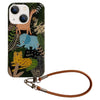 For iPhone 15 Animal Pattern IMD Full Coverage TPU Phone Case(Forest World)