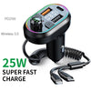C29 Car Bluetooth 5.0 FM Transmitter  Car MP3 Player Fast Charge U Disk Lossless Music Player