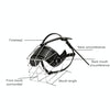 Steel Cage Dog Muzzle, Size L - Breathable & Secure Fit