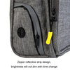 Dog Treat Training Pouch Bag with Poop Bag Dispenser (Dark Grey/Blue)