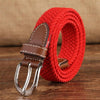 Narrow Version Elastic Canvas Weave Waistband, Length:95 x 2.5cm(C6 Red)