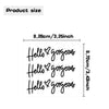 3sheets /Set Hello gorgeous Car Stickers Inverted Rear Mirror Glass Sticker