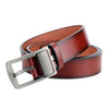 Dandali L8019 Men Casual Antique Pin Buckle Leather Belt Waistband, Size: 110-125cm (Brown)
