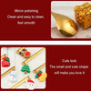 2pcs /Pack Christmas Mixing Spoon Fruit Fork With Pendant Flatware, Style: Tree (Pink Box)