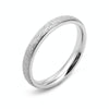 Three Lifetimes Titanium Steel Couple Rings Very Fine Frosted Ring, Size: US Size 4(Silver)