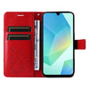 For Samsung Galaxy A26 5G Global 3D Butterfly Embossed Pattern Flip Leather Phone Case(Red)