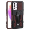 For Samsung Galaxy A73 5G Armor Warrior Shockproof PC + TPU Phone Case(Coffee)