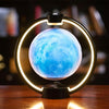 Magnetic Levitation Bluetooth Speaker Ornament Desktop Ambient Glow Night Lights, Style: Light Pattern Moon(EU Plug)
