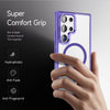 For Samsung Galaxy S25 Ultra 5G Ice Color Magnetic Series TPU Hybrid Acrylic Magsafe Phone Case(Yuanfeng Blue)