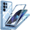 For Samsung Galaxy S25 Ultra 5G Tempered Glass MagSafe Phone Case(Sky Blue)