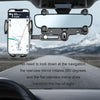 Car Rearview Mirror Navigation Retractable Multifunctional Mobile Phone Holder(Green)