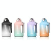1500ml Large Capacity Gradient Straw Cup Sports Bottle With Scale(Black)