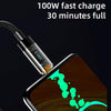 Mutural Li-CC008 1.2m 10W Transparent Digital Display USB to 8 Pin Charging Data Cable
