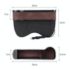Car Central Control Seat Gap Storage Box with Dual USB Ambient Lights, Color: Suede Black Co-pilot