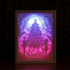 3D Stereo Light Paper Carving Lamp Creative Gift(Romantic Couple 1)