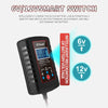RJtianye 6V/12V ASE Adapter Cable Car Motorcycle Lawn Mower Battery Charger(EU Plug)