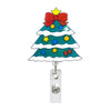 68cm Christmas Cartoon Pull Badge Reel Rotatable Certificate Buckle, Style: Christmas Tree