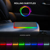 2 In 1 15W Car Mobile Phone Wireless Charger Non-slip Mat with Colorful Light USB Cable 1m