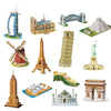 3 PCS 3D Puzzle Mini World Building Model Children Assembling Intellectual Toys(Dutch Windmills)