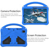 For Galaxy Tab S6 Lite P610/P615 EVA Flat Anti Falling Protective Case Shell with Holder(Blue)