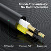 0.3m 6.35mm TRS Stereo Female to 2 x 6.35mm TS Male Mono Audio Adapter Cable(Black)