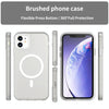 For iPhone 11 MagSafe Frosted Translucent TPU + PC Full Coverage Phone Case(White)