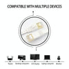 Gold Plated Head CAT7 High Speed 10Gbps Ultra-thin Flat Ethernet RJ45 Network LAN Cable  (30m)
