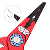 Multifunctional Open-Loop Lead-Pressing Fishing Pliers With Lock(Black)