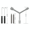 5pcs/Set Boiler Washing Machine Disassembly Cleaning Repair Tools Multifunctional Screwdriver Trident Wrench
