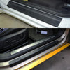 5 Sets Car Threshold Carbon Fiber Sticker Car Door Scratch Strip Anti-Kick Film Protective Pad Threshold Strip, Colour: 4 PCS / Set 3D Black